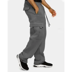 Men's Joggers Cargo Pants Bottoms Street Athleisure Summer Breathable Soft Sweat wicking Fitness Gym Workout Running Loose Fit Sportswear Activewear Solid Colored Dark Grey Black White