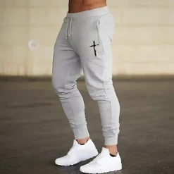 Men's Joggers Sweatpants Athletic Pants GYM Pants Pocket Drawstring Elastic Waistband Pants / Trousers Outdoor Sports & Outdoor Athletic Fall Breathable Soft Marathon Running Workout Tailored Fit