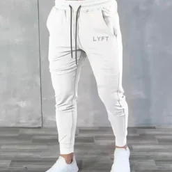 Men's Joggers Sweatpants Drawstring Zipper Pocket Bottoms Athleisure Winter Breathable Soft Sweat wicking Fitness Basketball Running Regular Fit Sportswear Activewear Solid Colored Black White Blue