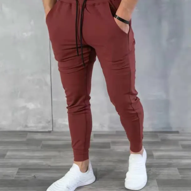 Men's Joggers Sweatpants Drawstring Zipper Pocket Bottoms Athleisure Winter Breathable Soft Sweat wicking Fitness Basketball Running Regular Fit Sportswear Activewear Solid Colored Black White Blue