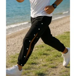 Men's Joggers Sweatpants Running Pants Elastic Waistband Pants / Trousers Sports & Outdoor Casual Cotton Breathable Quick Dry Lightweight Tennis Running Jogging Regular Fit Sportswear Activewear