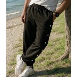 Men's Joggers Sweatpants Running Pants Elastic Waistband Pants / Trousers Sports & Outdoor Casual Cotton Breathable Quick Dry Lightweight Tennis Running Jogging Regular Fit Sportswear Activewear