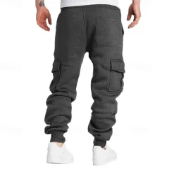 Men's Joggers Sweatpants Running Pants Athletic Pants Track Pants Pocket Elastic Waistband Pants / Trousers Outdoor Sports & Outdoor Athletic Fall Thermal Warm Soft Marathon Running Workout Tailored