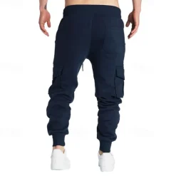 Men's Joggers Sweatpants Running Pants Athletic Pants Track Pants Pocket Elastic Waistband Pants / Trousers Outdoor Sports & Outdoor Athletic Fall Thermal Warm Soft Marathon Running Workout Tailored