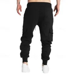 Men's Joggers Sweatpants Running Pants Athletic Pants Track Pants Pocket Elastic Waistband Pants / Trousers Outdoor Sports & Outdoor Athletic Fall Thermal Warm Soft Marathon Running Workout Tailored