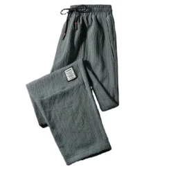 Men's Joggers Trousers Casual Pants Drawstring Elastic Waist Straight Leg Solid Color Comfort Breathable Casual Daily Streetwear Sports Fashion Black Green Micro-elastic