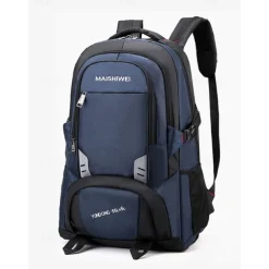 Men's Large Capacity School and Travel Backpack – 55L Water-Resistant Multi-Compartment Bag for High School, College, Hiking, or Commuting