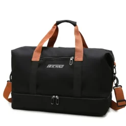 Men's Large-Capacity Travel Duffel Bag – Waterproof Oxford Cloth with Adjustable Shoulder Strap and Separate Shoe Compartment for Gym, Sports, and Weekend Trips