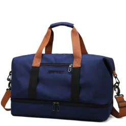 Men's Large-Capacity Travel Duffel Bag – Waterproof Oxford Cloth with Adjustable Shoulder Strap and Separate Shoe Compartment for Gym, Sports, and Weekend Trips