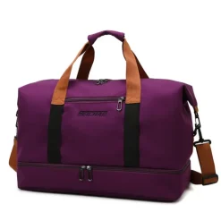 Men's Large-Capacity Travel Duffel Bag – Waterproof Oxford Cloth with Adjustable Shoulder Strap and Separate Shoe Compartment for Gym, Sports, and Weekend Trips