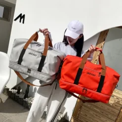 Men's Large-Capacity Travel Duffel Bag – Waterproof Oxford Cloth with Adjustable Shoulder Strap and Separate Shoe Compartment for Gym, Sports, and Weekend Trips