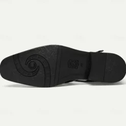 Men's Leather Fisherman Sandals - Stylish Closed-Toe Dress Shoes with Buckle for Formal and Casual Wear