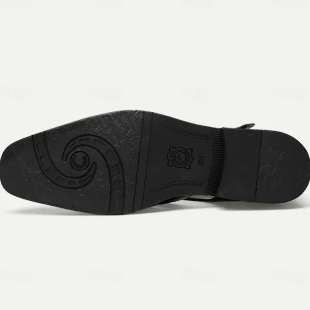 Men's Leather Fisherman Sandals - Stylish Closed-Toe Dress Shoes with Buckle for Formal and Casual Wear