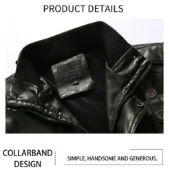 Men's Leather Jacket Motorcycle Jacket Outdoor Daily Wear Windproof Warm Pocket With Belt Fall Winter Plain Fashion Streetwear Stand Collar Regular Yellow Jacket