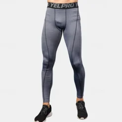 Men's Leggings Running Pants Compression Tights Leggings Track Pants Pocket Elastic Waistband High Waist Tights Outdoor Sports & Outdoor Athletic Fall Quick Dry Lightweight Soft Marathon Running