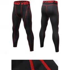 Men's Leggings Running Pants Compression Tights Leggings Track Pants Pocket Elastic Waistband High Waist Tights Outdoor Sports & Outdoor Athletic Fall Quick Dry Lightweight Soft Marathon Running