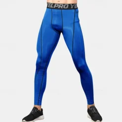 Men's Leggings Running Pants Compression Tights Leggings Track Pants Pocket Elastic Waistband High Waist Tights Outdoor Sports & Outdoor Athletic Fall Quick Dry Lightweight Soft Marathon Running