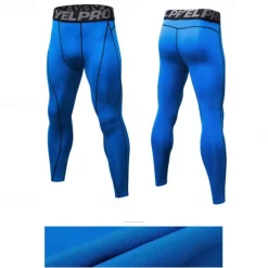 Men's Leggings Running Pants Compression Tights Leggings Track Pants Pocket Elastic Waistband High Waist Tights Outdoor Sports & Outdoor Athletic Fall Quick Dry Lightweight Soft Marathon Running