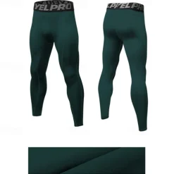 Men's Leggings Running Pants Compression Tights Leggings Track Pants Pocket Elastic Waistband High Waist Tights Outdoor Sports & Outdoor Athletic Fall Quick Dry Lightweight Soft Marathon Running