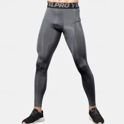 Men's Leggings Running Pants Compression Tights Leggings Track Pants Pocket Elastic Waistband High Waist Tights Outdoor Sports & Outdoor Athletic Fall Quick Dry Lightweight Soft Marathon Running