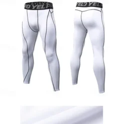Men's Leggings Running Pants Compression Tights Leggings Track Pants Pocket Elastic Waistband High Waist Tights Outdoor Sports & Outdoor Athletic Fall Quick Dry Lightweight Soft Marathon Running