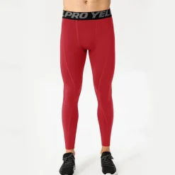 Men's Leggings Running Pants Compression Tights Leggings Track Pants Pocket Elastic Waistband High Waist Tights Outdoor Sports & Outdoor Athletic Fall Quick Dry Lightweight Soft Marathon Running