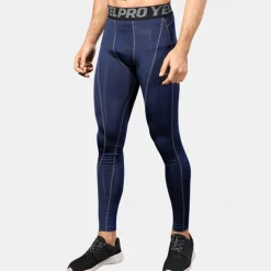 Men's Leggings Running Pants Compression Tights Leggings Track Pants Pocket Elastic Waistband High Waist Tights Outdoor Sports & Outdoor Athletic Fall Quick Dry Lightweight Soft Marathon Running