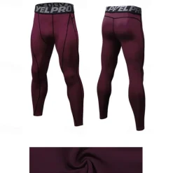 Men's Leggings Running Pants Compression Tights Leggings Track Pants Pocket Elastic Waistband High Waist Tights Outdoor Sports & Outdoor Athletic Fall Quick Dry Lightweight Soft Marathon Running