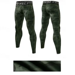 Men's Leggings Running Pants Compression Tights Leggings Track Pants Pocket Elastic Waistband High Waist Tights Outdoor Sports & Outdoor Athletic Fall Quick Dry Lightweight Soft Marathon Running