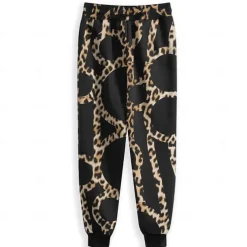 Men's Leopard Print Sweatpants Joggers Pants Trousers Mid Waist Drawstring Elastic Waist Fashion Casual Party Evening Wear Dailywear Pocket Spring Fall Winter 3D Print Black