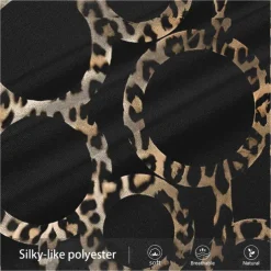 Men's Leopard Print Sweatpants Joggers Pants Trousers Mid Waist Drawstring Elastic Waist Fashion Casual Party Evening Wear Dailywear Pocket Spring Fall Winter 3D Print Black