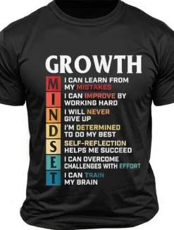 Men's Letter Funny T Shirt Tee Top 100% Cotton Short Sleeve Graphic Shirt Black Dark Grey Army Green Comfortable Tee Street Sports Outdoor Fashion Designer Clothing