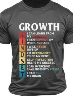 Men's Letter Funny T Shirt Tee Top 100% Cotton Short Sleeve Graphic Shirt Black Dark Grey Army Green Comfortable Tee Street Sports Outdoor Fashion Designer Clothing