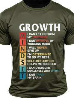 Men's Letter Funny T Shirt Tee Top 100% Cotton Short Sleeve Graphic Shirt Black Dark Grey Army Green Comfortable Tee Street Sports Outdoor Fashion Designer Clothing