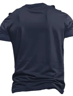 Men's Letter Funny T Shirt Tee Top 100% Cotton Short Sleeve Graphic Shirt Black Dark Grey Army Green Comfortable Tee Street Sports Outdoor Fashion Designer Clothing