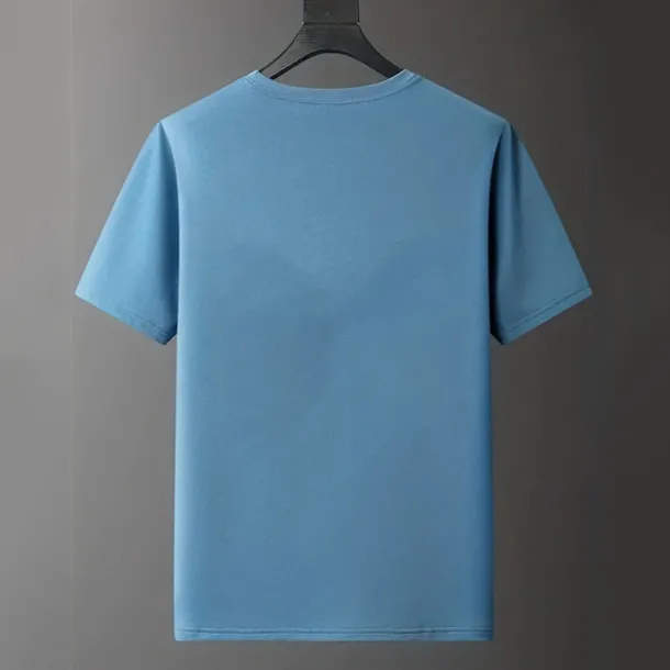 Men's Letter Graphic Prints T Shirt Graphic Tee Polyester Short Sleeve Graphic Shirt Black White Blue Comfortable Tee Outdoor Street Fashion Designer Clothing