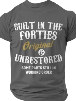 Men's Letter Print T Shirt Tee Top Short Sleeve T shirt Crew Neck Shirt Sports Classic Casual Street Sports Outdoor Black 1 Dark Blue#1 Dark Grey#1 Summer Spring Clothing Apparel S M L XL XXL