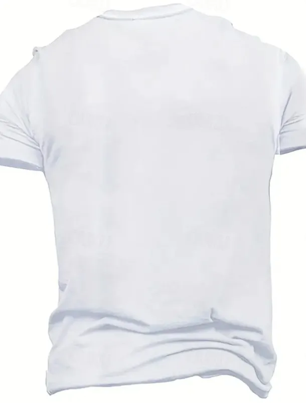 Men's Letter Printed Funny T Shirt Tee Top 100% Cotton Short Sleeve Graphic Shirt White Army Green Light Blue Comfortable Tee Street Sports Outdoor Fashion Designer Clothing