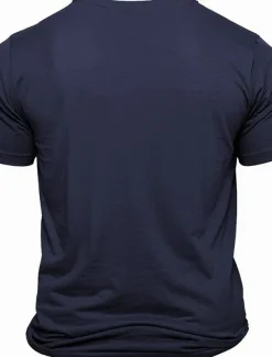 Men's Letter Printed Funny T Shirt Tee Top 100% Cotton Short Sleeve Graphic Shirt Black White Dark Blue Comfortable Tee Street Sports Outdoor Fashion Designer Clothing