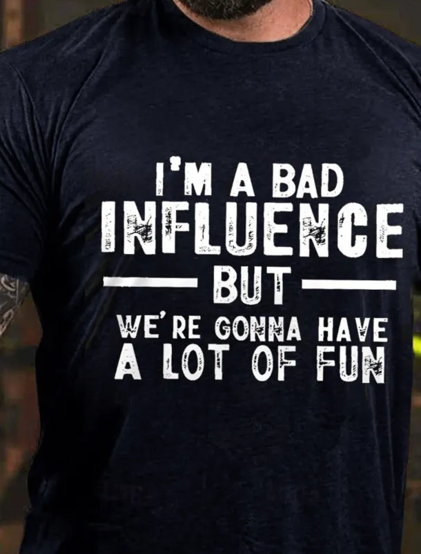 Men's Letter Printed Funny T Shirt Tee Top 100% Cotton Short Sleeve Graphic Shirt Heather Gray Black White Comfortable Tee Vacation Street Fashion Designer Clothing