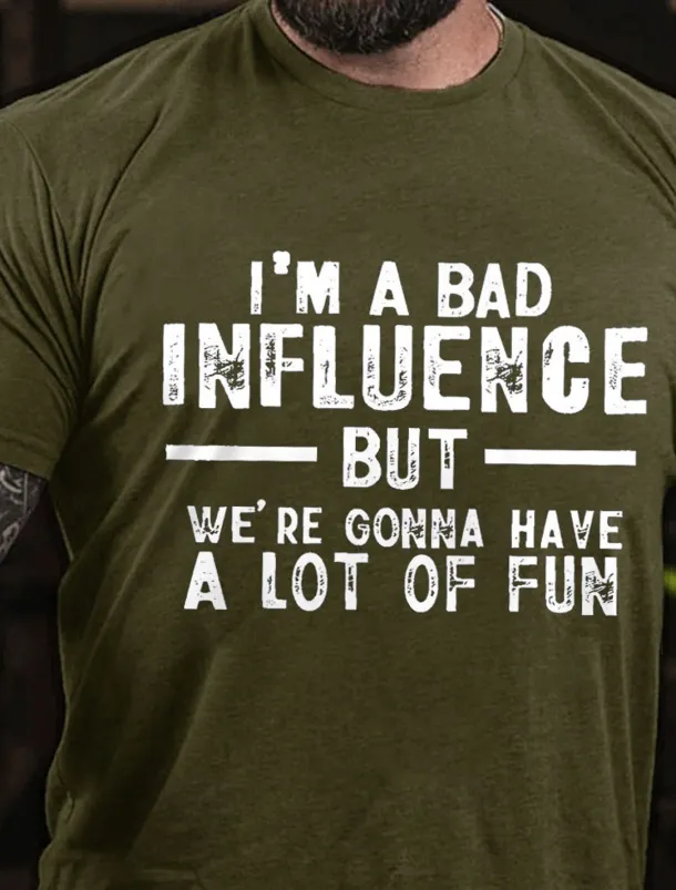 Men's Letter Printed Funny T Shirt Tee Top 100% Cotton Short Sleeve Graphic Shirt Heather Gray Black White Comfortable Tee Vacation Street Fashion Designer Clothing