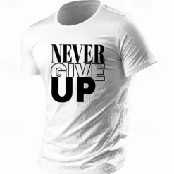 Men's Letter T Shirt Casual Style 100% Cotton Short Sleeve Graphic Shirt Wine Black White Comfortable Tee Outdoor Street Fashion Designer Clothing