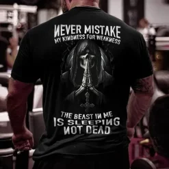 Men's Letter T shirt Graphic Tee Funny T Shirts Short Sleeve T shirt 3D Print Crew Neck Shirt Vintage Fashion Designer Street Casual Daily Black Yellow Red Summer Clothing Apparel S M L XL 2XL 3XL 4XL