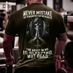 Men's Letter T shirt Graphic Tee Funny T Shirts Short Sleeve T shirt 3D Print Crew Neck Shirt Vintage Fashion Designer Street Casual Daily Black Yellow Red Summer Clothing Apparel S M L XL 2XL 3XL 4XL