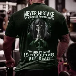 Men's Letter T shirt Graphic Tee Funny T Shirts Short Sleeve T shirt 3D Print Crew Neck Shirt Vintage Fashion Designer Street Casual Daily Black Yellow Red Summer Clothing Apparel S M L XL 2XL 3XL 4XL