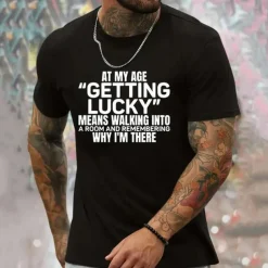 Men's Letter T Shirt Tee Top 100% Cotton Short Sleeve Graphic Shirt Black White Dark Blue Comfortable Tee Sports Outdoor Holiday Fashion Designer Clothing