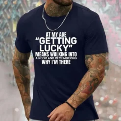 Men's Letter T Shirt Tee Top 100% Cotton Short Sleeve Graphic Shirt Black White Dark Blue Comfortable Tee Sports Outdoor Holiday Fashion Designer Clothing