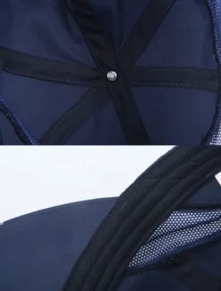 Men's Lightweight Breathable Golf Hat - Quick Dry Sports Cap with Mesh Panel, UV Protection, Adjustable for Outdoor Activities, Running, Tennis and Golf