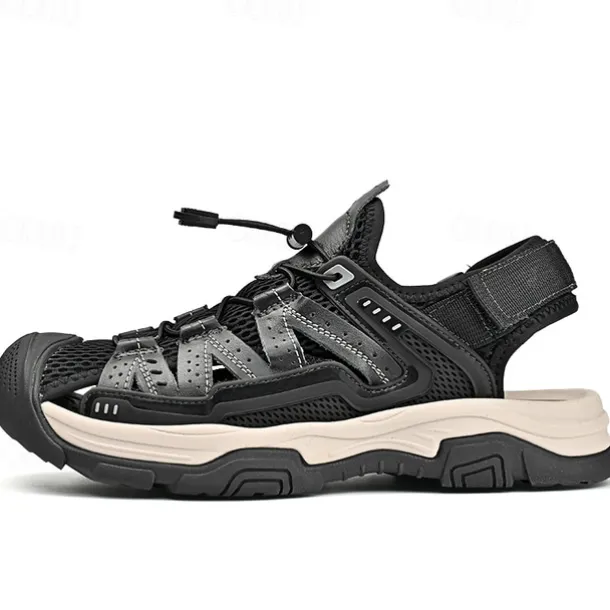 Men's Lightweight Breathable Hiking Sandals with Adjustable Straps and Durable Sole – Ideal for Outdoor Adventures