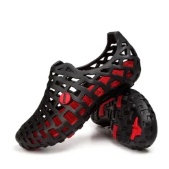 Men's Lightweight Breathable Water Shoes – Slip-On Hollow Design with Anti-Slip Sole for Outdoor Activities